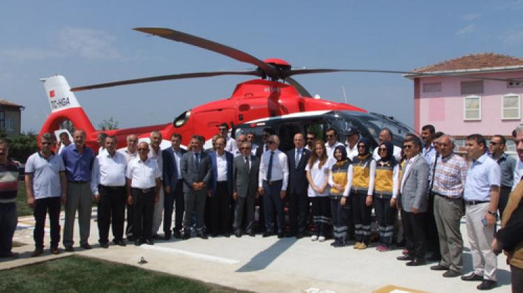 Bafra’da heliport ve 112 istasyonu açıldı