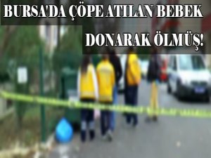 Bursa'da çöpe atılan bebek...