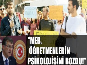 MEB, Öğretmenlerin psikolojisini bozdu!