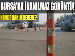 Bursa'da akılalmaz görüntü!