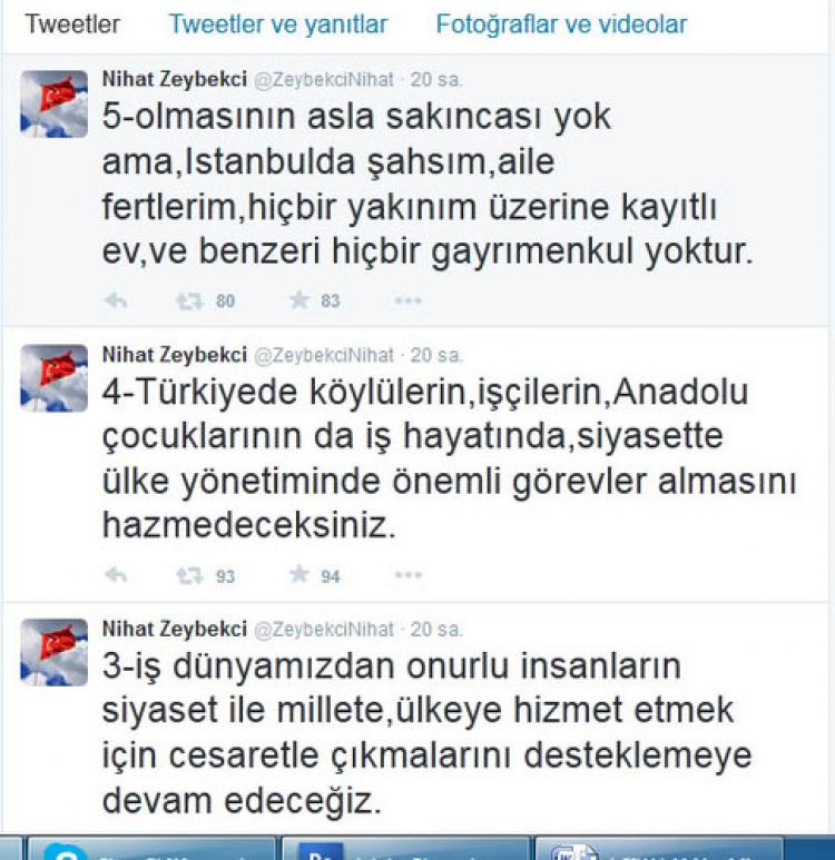 Bakan Zeybekci: İstanbul'da üzerime kayıtlı gayrimenkul yok