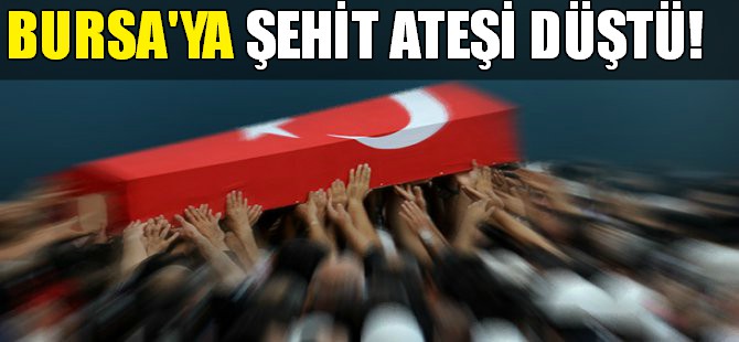 Bursa'ya şehit ateşi düştü!