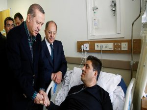 Erdoğan yaralıları ziyaret etti