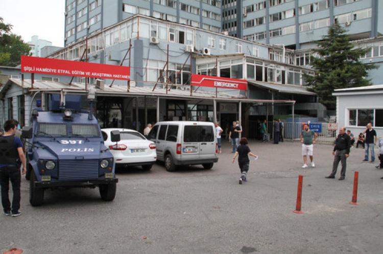 Teröristin bulunduğu hastanede yoğun güvenlik önlemi