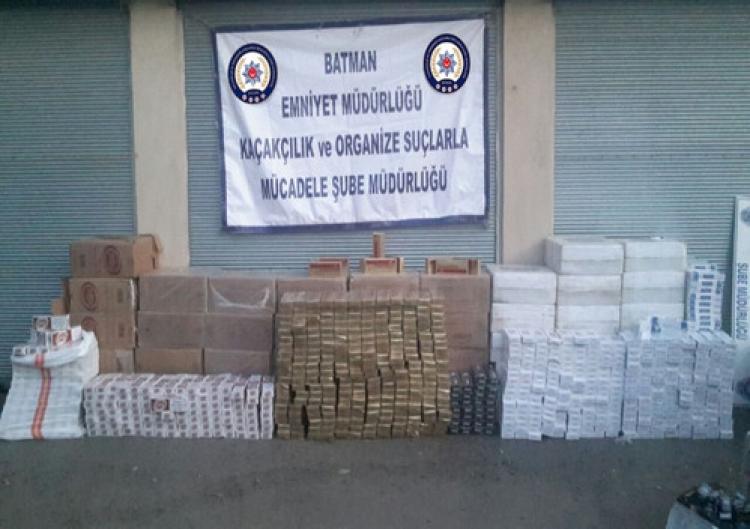 Batman’da kaçak sigara operasyonu