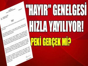 "Hayır" yasaklandı mı?