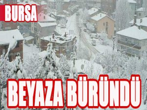 Beyaza büründü