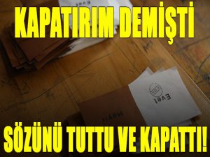 AKAM başkanı şirketini kapattığını açıkladı