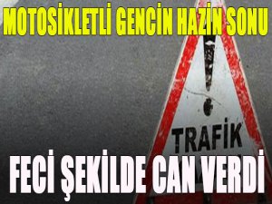 Otomobil motosiklete çarptı