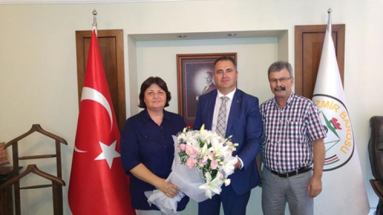 Işık Sadık Ahmet, İzmir Barosu'nu ziyaret etti
