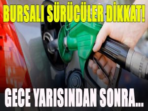 Bursalı sürücüler dikkat!