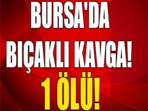 Bursa'da cinayet!