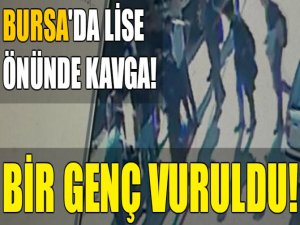 Bursa'da lise önünde kavga! Silahla...