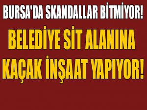 Belediye SİT alanına Kaçak inşaat yapıyor!