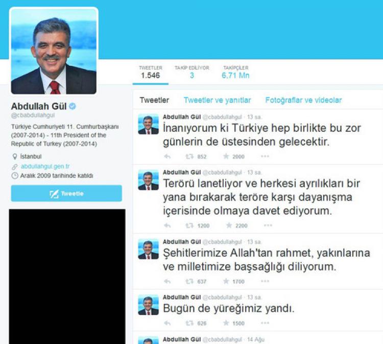Gül'den mesaj