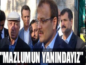 Çavuşoğlu: Mazlumun yanındayız