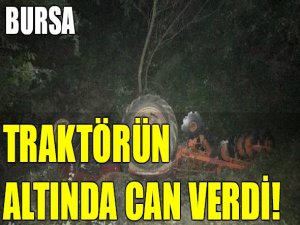 Bursa'da traktör kazası: 1 ölü