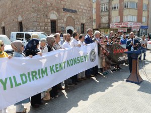 Yıldırım kent konseyi zulme sessiz kalmadı