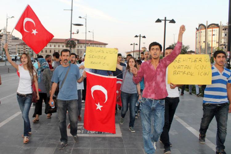 Sivaslılar terörü protesto etti