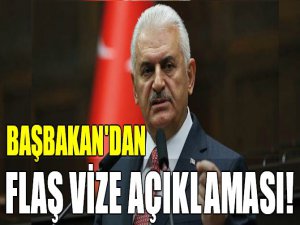 Başbakandan vize krizi hakkında açıklama