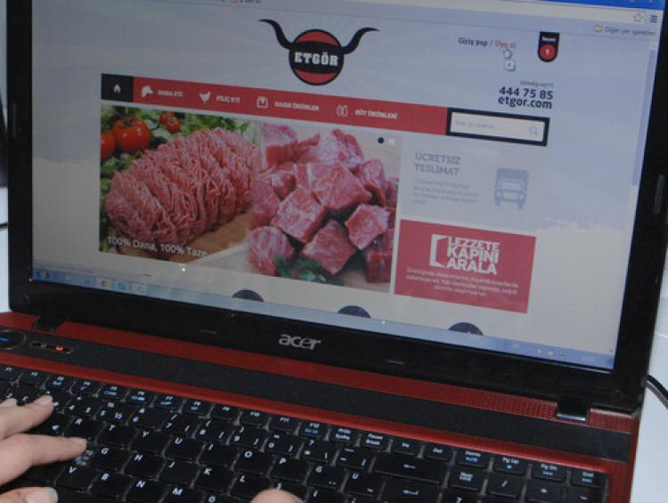 Et satışı internete girdi