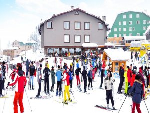 Uludağ'da otellerde yer kalmadı