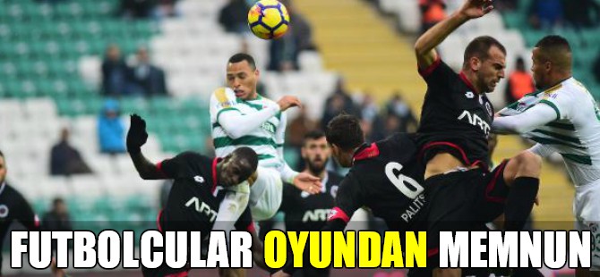 Bursaspor'da futbolcular oyundan memnun