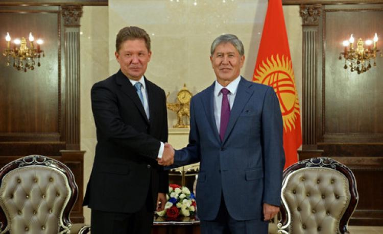 Atambayev, Gazprom Başkanı Miller'i kabul etti
