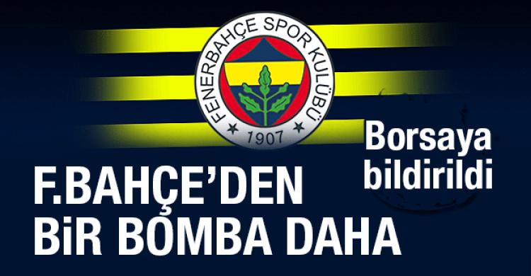 Fenerbahçe'den bir bomba daha! Borsaya bildirildi