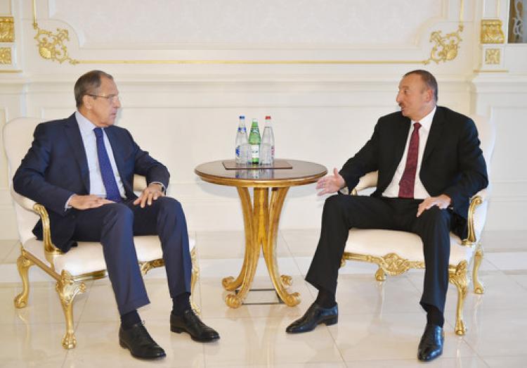 Aliyev, Lavrov'u kabul etti