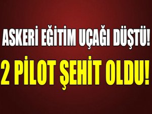 İzmir'de askeri eğitim uçağı düştü!