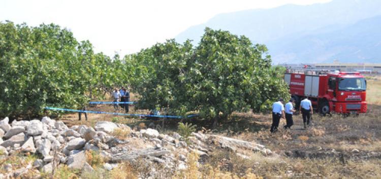 Yanmış erkek cesedi buldu