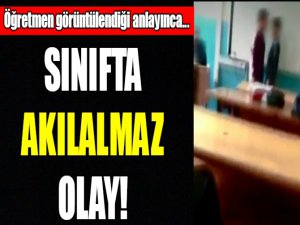 Sınıfta akılalmaz olay!