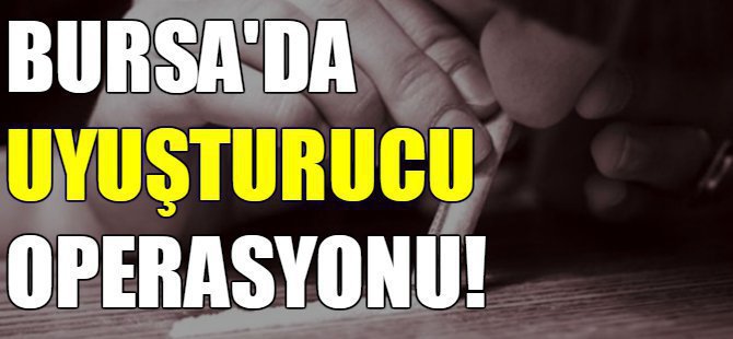 Bursa'da tarlaya baskın
