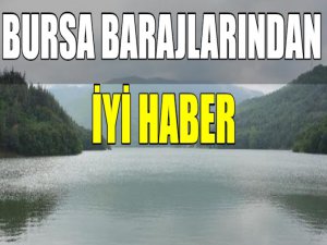 Bursa barajlarından iyi haber