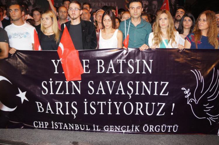 CHP Gençlik Kolları Dağlıca saldırısını protesto etti
