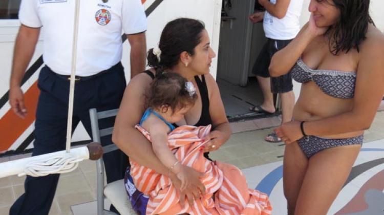 Melda bebek kurtarıldığında uyuyormuş