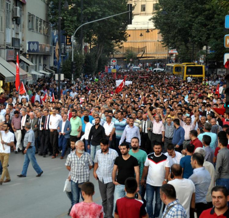 Malatya'da teröre tepki yürüyüşü