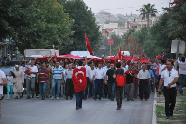 Mut'ta terör protesto edildi