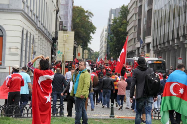 PKK saldırıları Brüksel’de protesto edildi