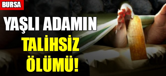 Yaşlı adamın talihsiz ölümü!