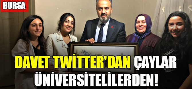 Davet twitterdan çaylar üniversitelilerden!