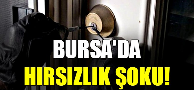 Bursa'da hırsızlık şoku!