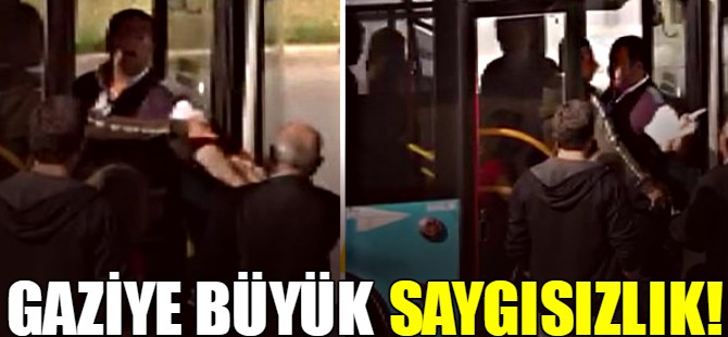Gaziye büyük saygısızlık!