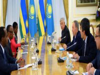 Nazarbayev, Ruanda Cumhurbaşkanı'nın ağırladı