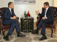 Davutoğlu, AB Konseyi Başkanı Tusk ile görüştü