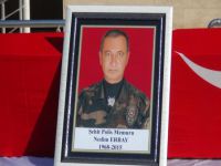 Şehit polis memuru, dualarla memleketine uğurlandı