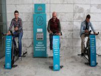Nilüfer’de pedallar döndükçe telefon şarjları doluyor