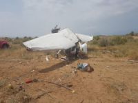 Antalya'da uçak düştü
