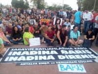 Antalya'da protesto edildi
